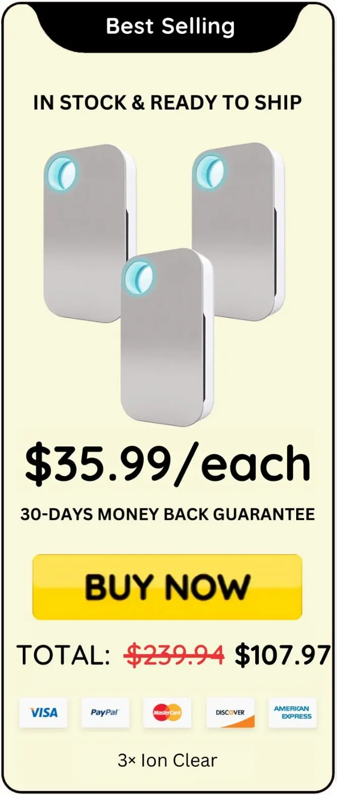 IonClear offer price